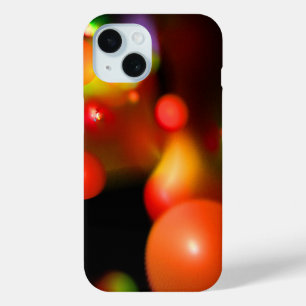 RODE ORANJE GEEL KABELS IN ZWART iPhone 15 CASE