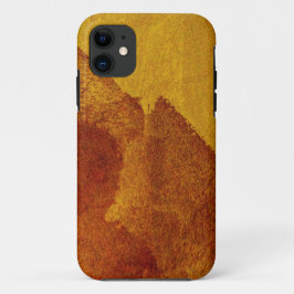Rode oranje gele abstracte tekenkunst Case-Mate iPhone case