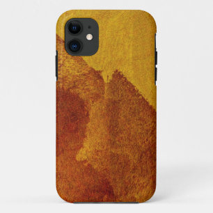 Rode oranje gele abstracte tekenkunst Case-Mate iPhone case