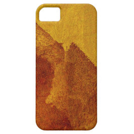 Rode oranje gele abstracte tekenkunst Case-Mate iPhone case