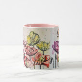 Rode Oranje gele papaverbloemen papaver Mok (Midden)