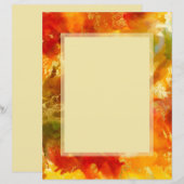 Rode, oranje, gouden, gele marmer (Voorkant / Achterkant)