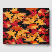 Rode Oranje herfst Birthday Party Guest Book Gastenboek (Achterkant)