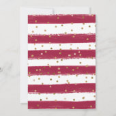 Rode & Oranje Herfst Bloemen Lijst Sweet 16 Kaart (Achterkant)