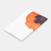 Rode oranje klaproos gepersonaliseerd  post-it® notes (Schuin)