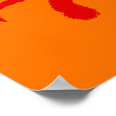 Rode Oranje krab Poster (Hoek)