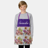 Rode Oranje makreelmakreel Schort (Gedragen)