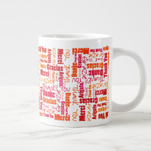 Rode Oranje meertalige dank voor de geweldige koff Grote Koffiekop