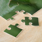 rode oranje melkbloem, rode bloemtuin legpuzzel (Zijkant)