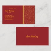 Rode Oranje Mode Visitekaartje (Voorkant / Achterkant)