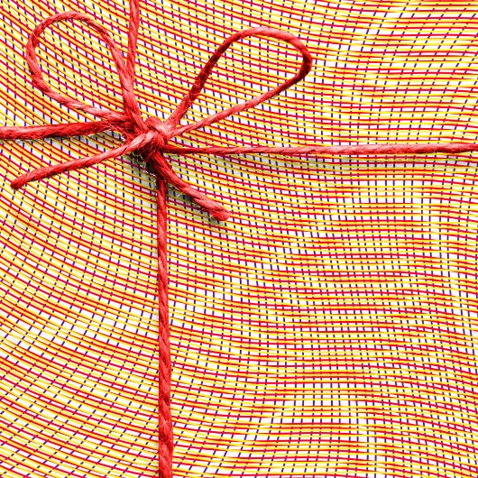 Rode Oranje moiré Stripes Optische illusie Abstrac Cadeaupapier