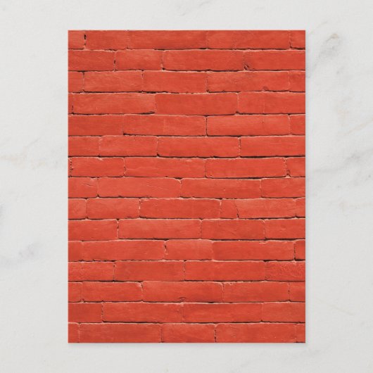 Rode Oranje muur Briefkaart (Voorkant)