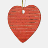 Rode Oranje muur Keramisch Ornament (Links)