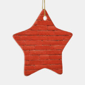 Rode Oranje muur Keramisch Ornament (Rechts)