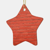 Rode Oranje muur Keramisch Ornament (Links)