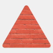 Rode Oranje muur Sticker (Voorkant)