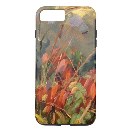 Rode Oranje Natuur Kunst Case-Mate iPhone Case (Achterkant)