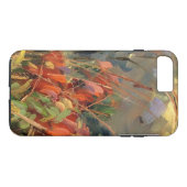 Rode Oranje Natuur Kunst Case-Mate iPhone Case (Achterkant (Horizontaal))