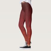 Rode Oranje ombre-staffel Leggings (Links)