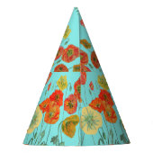 Rode Oranje papavermakerij Feesthoedjes (Achterkant)