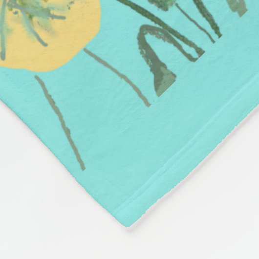 Rode Oranje papavermakerij Fleece Deken (Hoek)