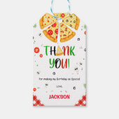 Rode & Oranje Pizza Cadeau Labels Cadeaulabel (Voorkant)