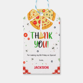 Rode & Oranje Pizza Cadeau Labels Cadeaulabel