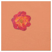 Rode Oranje Roos Stof (Close Up)