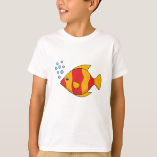 Rode Oranje Tropische Vis  T-shirt
