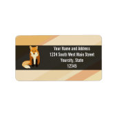 Rode Oranje vos Etiket (Voorkant)