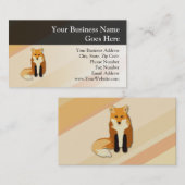 Rode Oranje vos Visitekaartje (Voorkant / Achterkant)