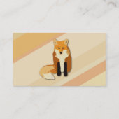 Rode Oranje vos Visitekaartje (Achterkant)