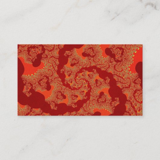 Rode Oranje wervelkolom Visitekaartje (Voorkant)