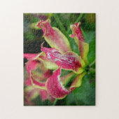 Rode Orchidee Bloem bloeiende esthetische Foto - Legpuzzel (Verticaal)