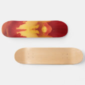 Rode orchidee-skateboard skateboard (Horizontaal)