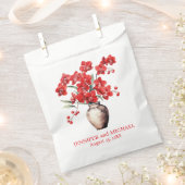 Rode Orchideeën Bloemen Bloemen Huwelijk Bedankzakje (Geknipt)