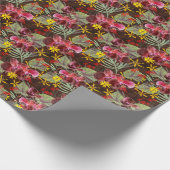 Rode orchideeën. cadeaupapier (Hoek)