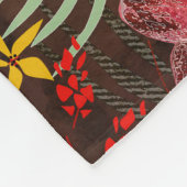 Rode orchideeën. fleece deken (Hoek)