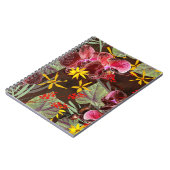 Rode orchideeën. notitieboek (Linkerzijde)