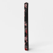 Rode orchideeën op zwart. Case-Mate iPhone case (Achterkant/links)