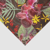 Rode orchideeën. tissuepapier (Detail)