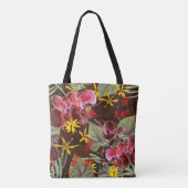 Rode orchideeën. tote bag (Achterkant)
