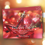 Rode Ornament feestdag Kaart<br><div class="desc">Op deze feestuitnodigingen is een rood ornament met kerstbomen afgebeeld. Controleer uw bestelling goed voordat u deze aan uw winkelwagentje toevoegt,  want wat u op het scherm ziet,  is wat er afgedrukt zal worden. OVEREENKOMENDE objecten in ons collectie.</div>