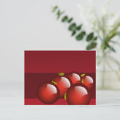 Rode Ornamenten Briefkaart (Staand voorkant)