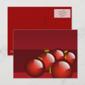 Rode Ornamenten Briefkaart (Voorkant / Achterkant)