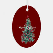 Rode Ornamenten en de kerstboom (Voorkant Rechts)