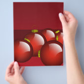 Rode Ornamenten Flyer (Hand)