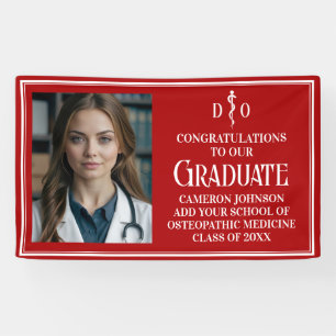 Rode Osteopathische Medische School Afstuderen Fot Spandoek