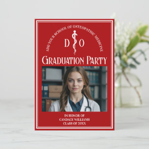 Rode Osteopathische Medische School Graduation Par Kaart