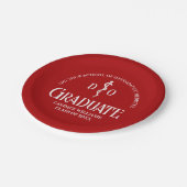 Rode Osteopathische Medische School Graduation Par Papieren Bordje (Gekanteld)